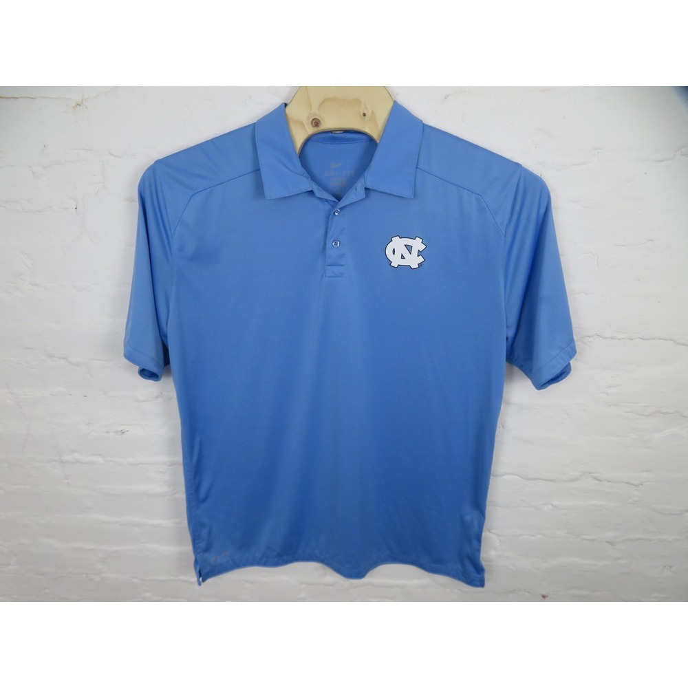 North Carolina Tar Heels Polo Shirt Mens XL Blue Nike Dri Fit NCAA Basketball - Picture 2 of 9